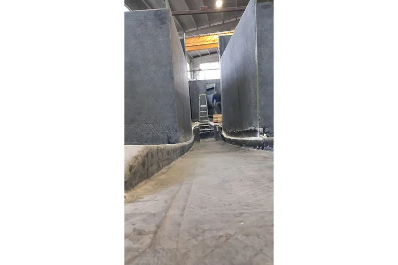  Yacht Photos Pics Construction of 2026 Ice Yachts ICE 66 Farr in a shipyard.