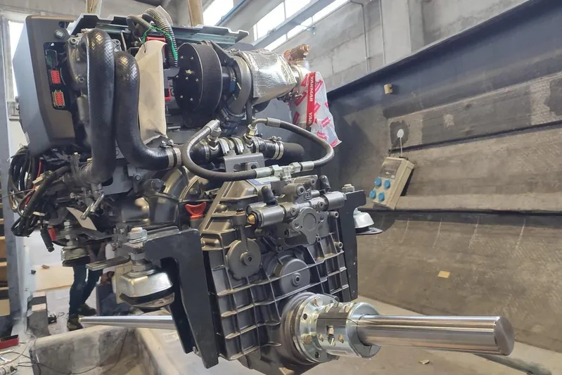  Yacht Photos Pics Engine of 2026 Ice Yachts ICE 66 Farr in a workshop setting.