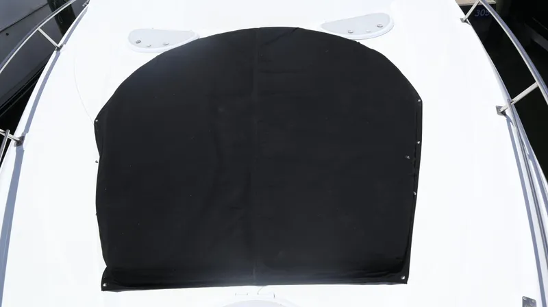 Seas The Day Yacht Photos Pics 2012 Cruisers Yachts 350 Express deck with black cover.