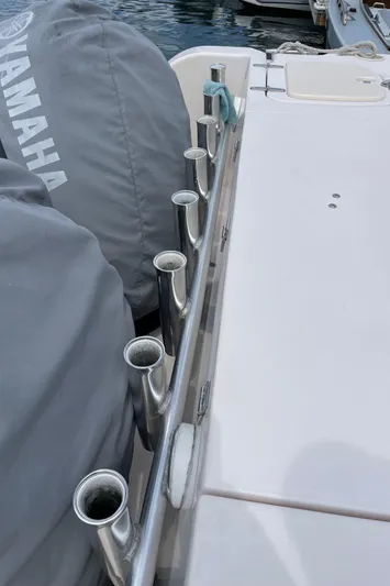 Muffin Yacht Photos Pics Aft Rod Holders, Nice Finish