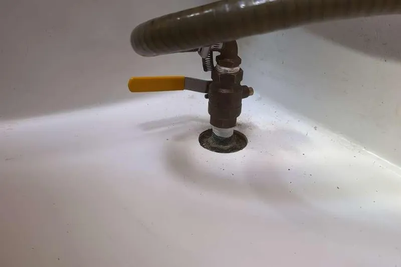 Samba Yacht Photos Pics Yellow-handled valve in Beneteau Oceanis 48 yacht, 2012 model.