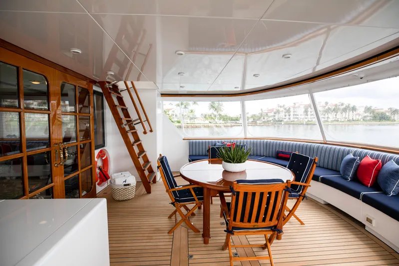 Anjilis Yacht Photos Pics Aft Deck