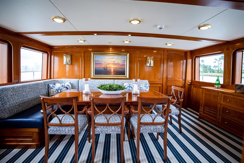 Anjilis Yacht Photos Pics Dining Room
