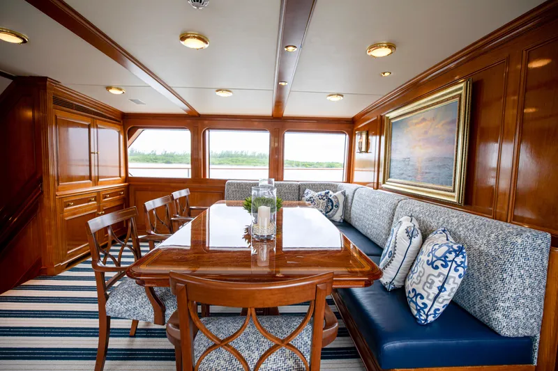 Anjilis Yacht Photos Pics Dining Room