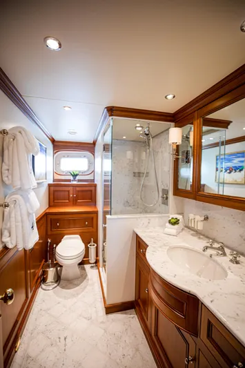 Anjilis Yacht Photos Pics Owners Stateroom En-Suite Head