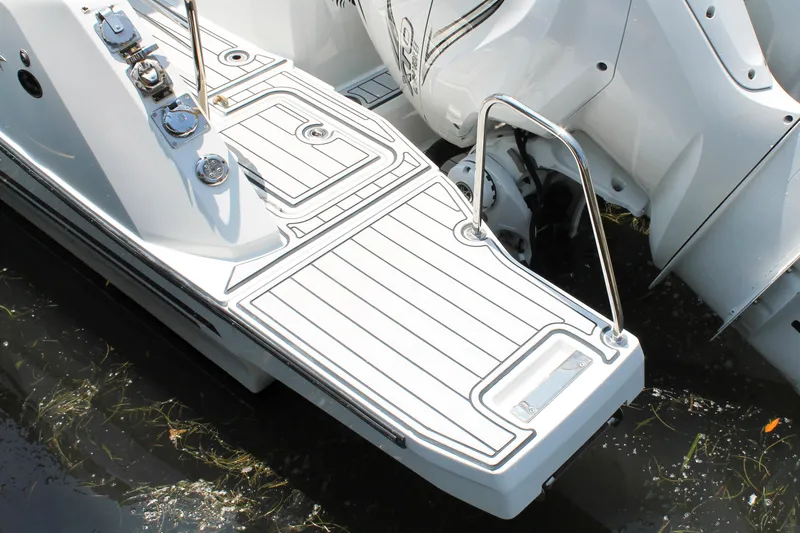 Over Exposed Yacht Photos Pics 2021 Jeanneau Leader 10.5 boat deck with sleek design and modern features.