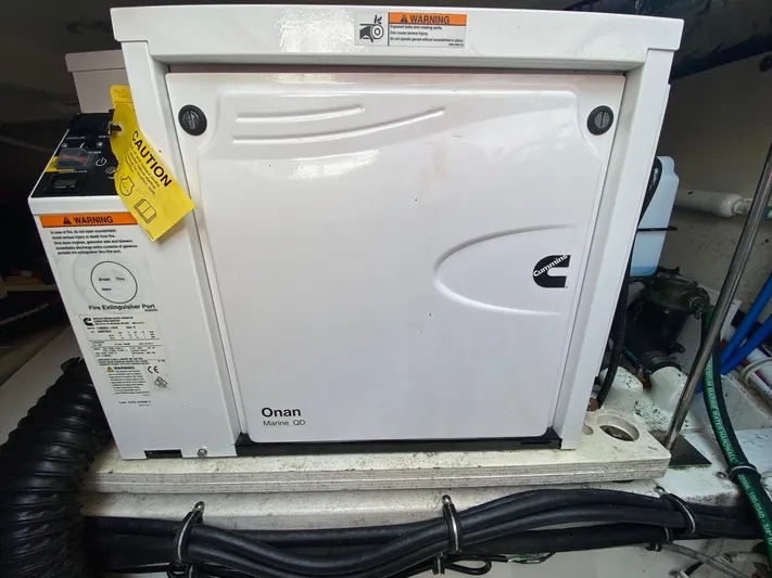  Yacht Photos Pics Onan Marine QD generator in 2021 Tiara Yachts 43 LE engine room.