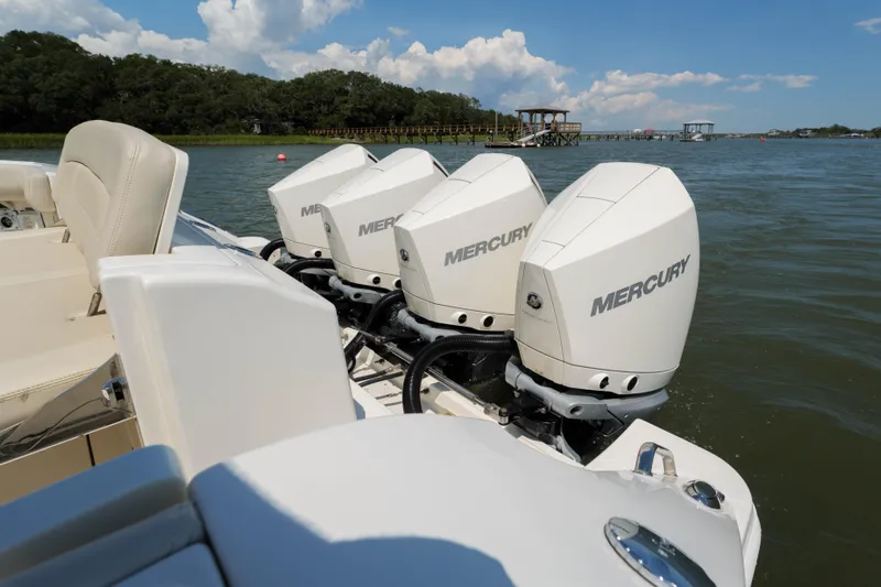 Clay Fam Yacht Photos Pics Boston Whaler 380 Realm- Engines