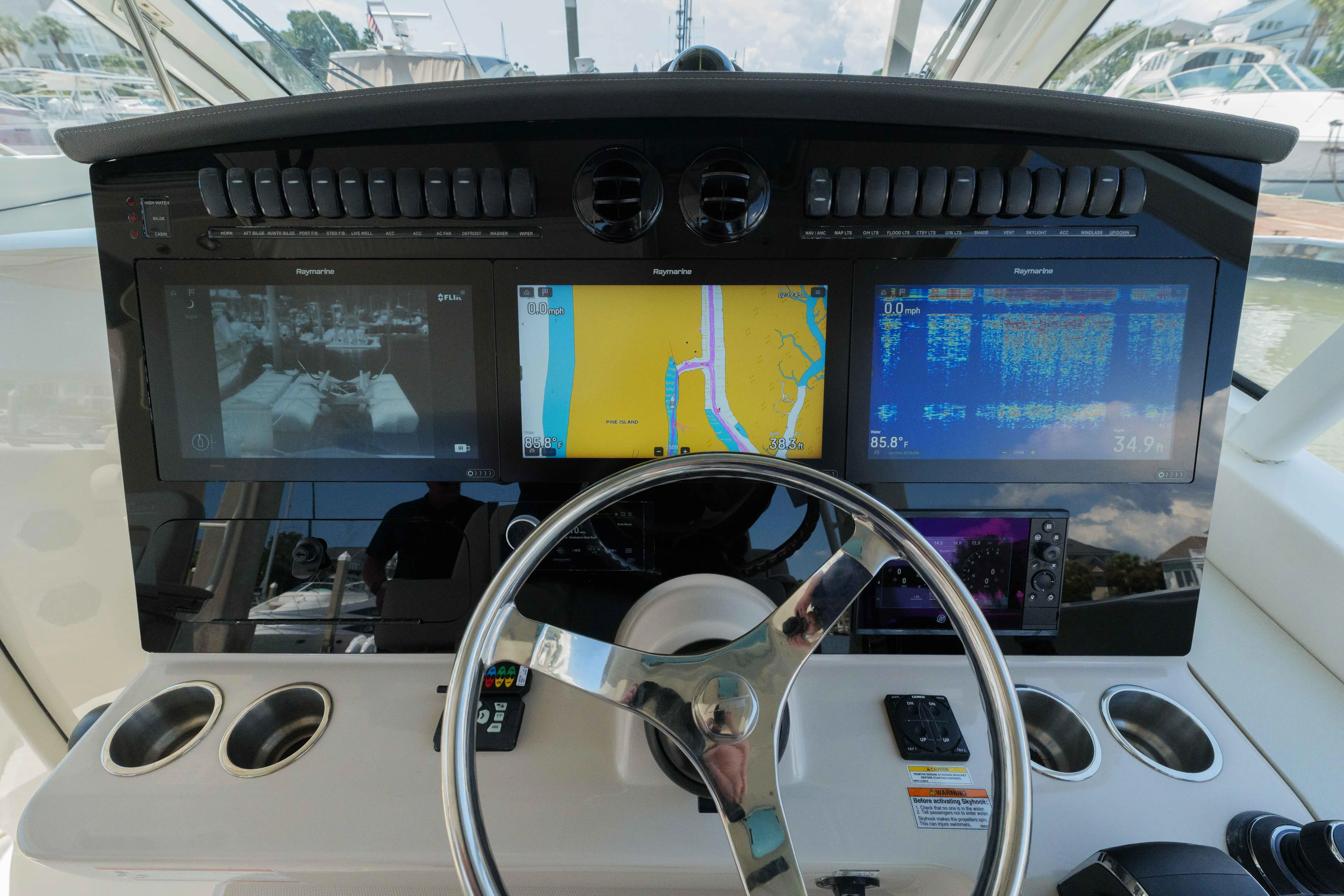 Clay Fam Yacht Photos Pics Boston Whaler 380 Realm- Helm