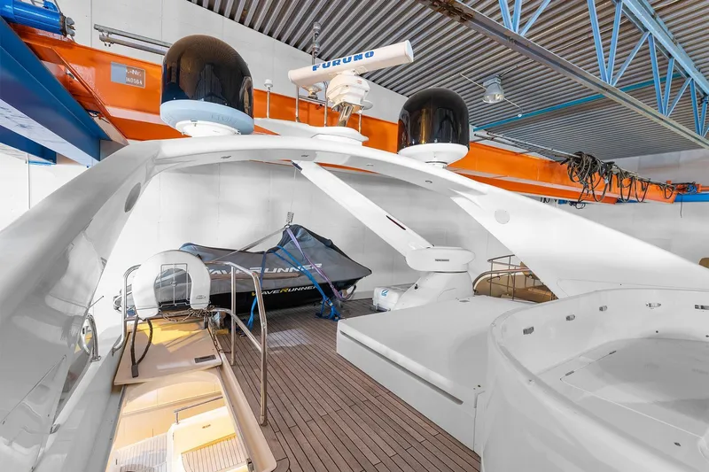  Yacht Photos Pics Luxury 2003 Princess 23m yacht interior with modern equipment and sleek design.