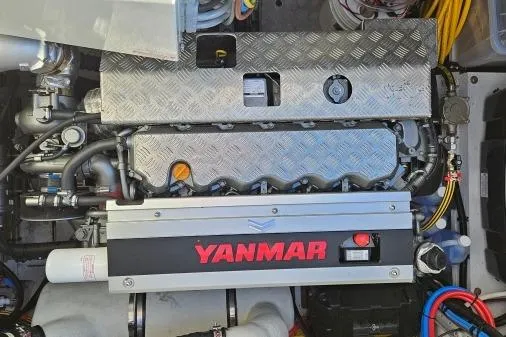 Sunlove Yacht Photos Pics 2024 Lagoon SIXTY 7 engine compartment featuring a Yanmar engine.