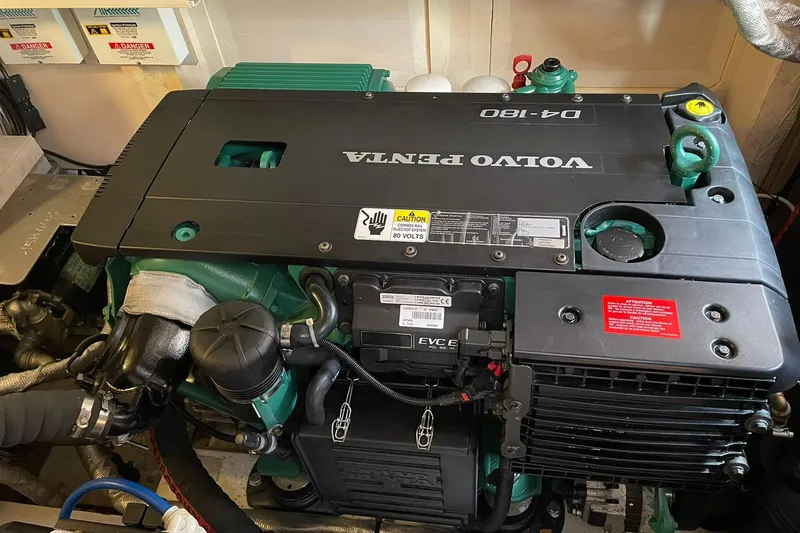  Yacht Photos Pics Volvo Penta D4-180 engine in a 2017 Jeanneau 64 yacht.