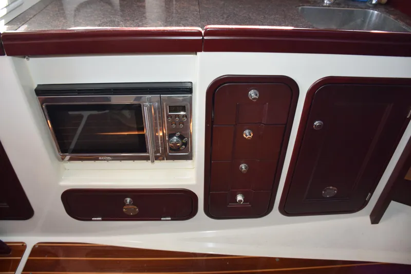 Sarah Yacht Photos Pics Microwave/convection below galley countertop