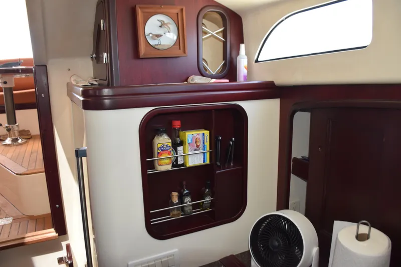 Sarah Yacht Photos Pics Galley shelf