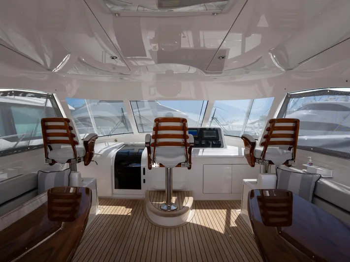 Little Zip Yacht Photos Pics Viking 48 Little Zip - Helm Chairs