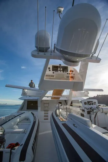 Cazador Yacht Photos Pics 2019 Nordlund Expedition Yachtfisher with inflatable boats on deck.