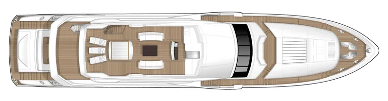 Ace 2 Yacht Photos Pics Manufacturer Provided Image: Princess M Class 40M Sundeck Layout