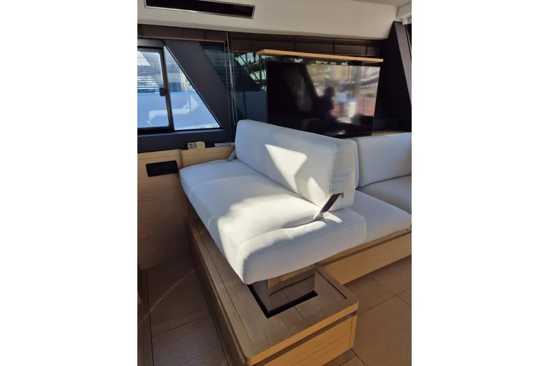  Yacht Photos Pics Luxurious interior of 2023 Pardo Yachts GT52 with modern seating and sleek design.