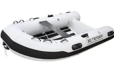 2025 3D Tender FEDERLIGHT 265 HYPALON WHITE ET HOUSSE DE TUBE SUNBRELLA BLACK