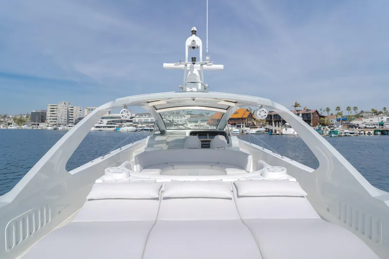 Catch & Release Yacht Photos Pics Luxurious 2017 Custom 60 yacht with spacious deck, docked in a scenic marina.