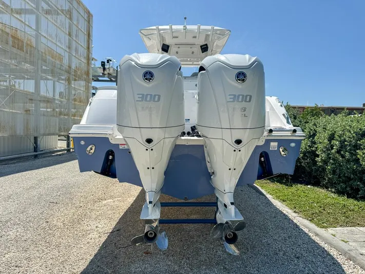  Yacht Photos Pics 2024 Sea Fox 288 Commander with twin 300 horsepower engines.