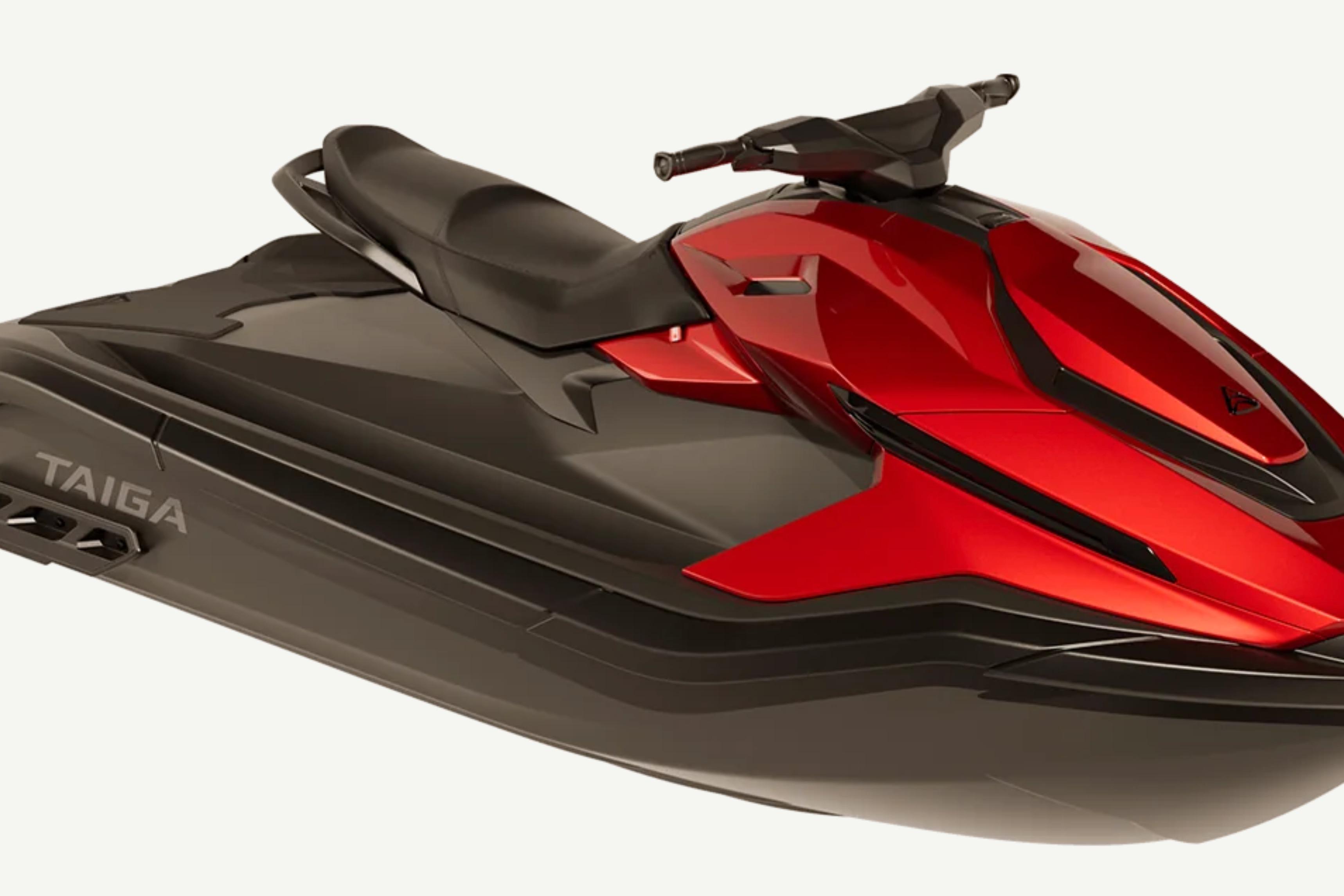 Taiga Orca P2 2025 watercraft in red and black.