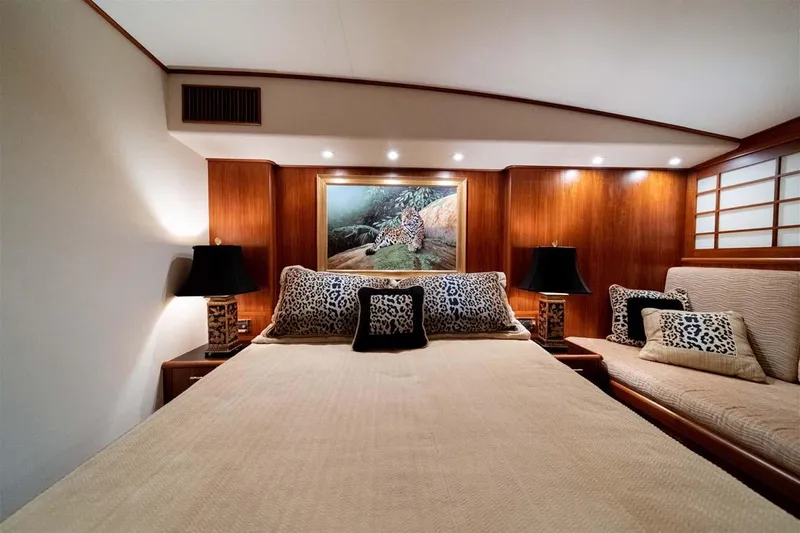 Silky Yacht Photos Pics Custom End Tables on Each Side of Bed
