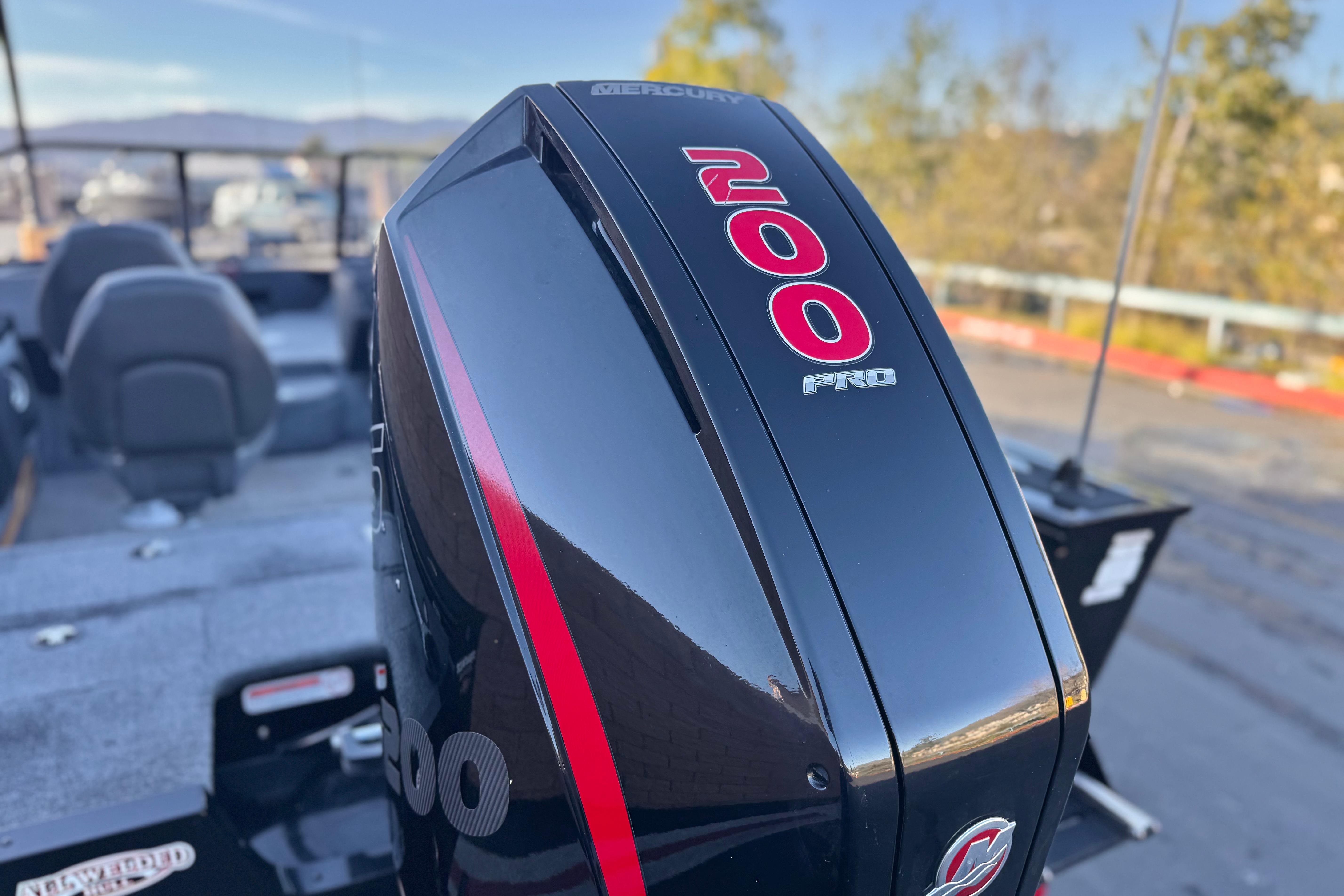 2023 Tracker Targa V-19 WT with Mercury 200 Pro outboard motor.