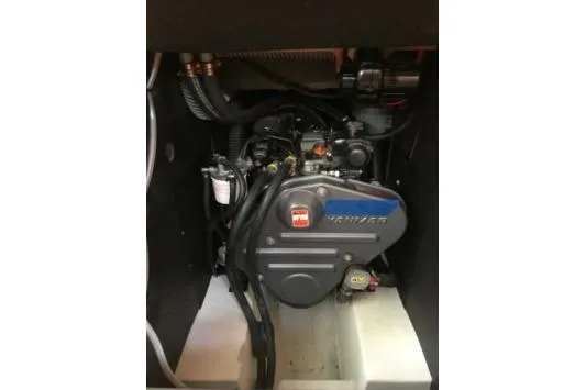  Yacht Photos Pics Engine compartment of 2016 Jeanneau Sun Odyssey 419 sailboat.