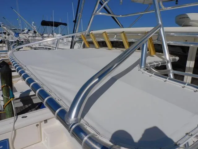 Mad Hatter Yacht Photos Pics 1997 Tiara Yachts Open model with sleek deck and rod holders.