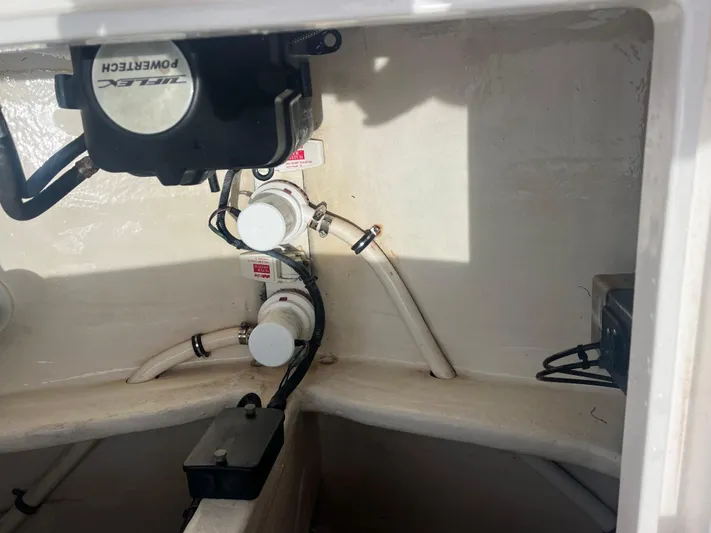 Agitator Yacht Photos Pics 2016 Intrepid 327 Center Console boat interior wiring and components.
