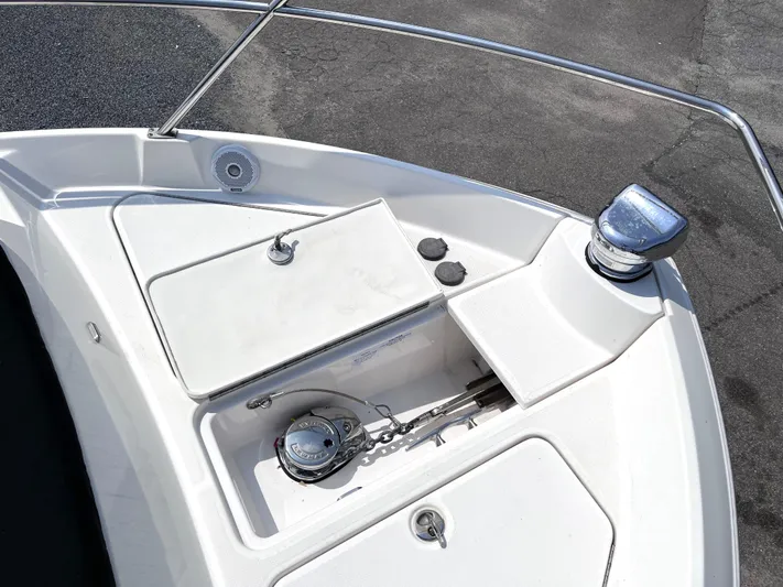  Yacht Photos Pics 2022 Regal 42 Grande Coupe bow anchor compartment and deck details.