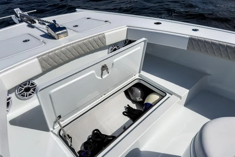 Electric Bill Yacht Photos Pics Freeman 34 Electric Bill - Bow Storage