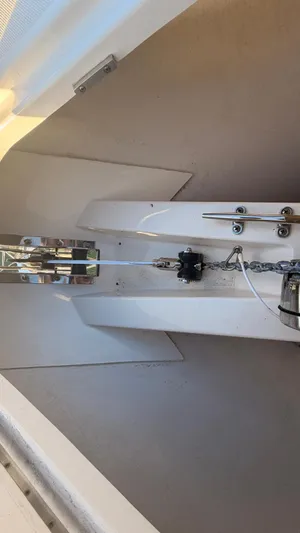  Yacht Photos Pics Anchor chain on a 2023 Tiara Sport 34 LS boat.