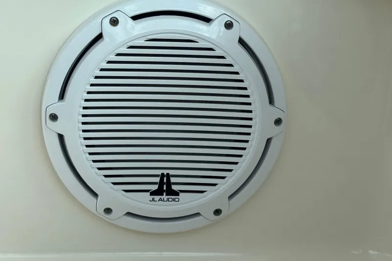  Yacht Photos Pics JL Audio speaker on 2014 Pursuit OS 345 Offshore boat.