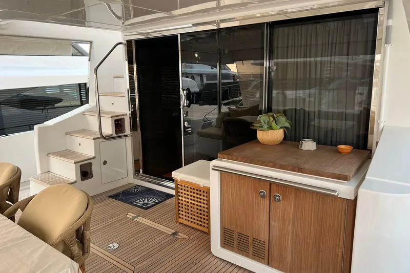  Yacht Photos Pics Luxurious 2015 Azimut 80 yacht interior with elegant wood finishes and modern decor.