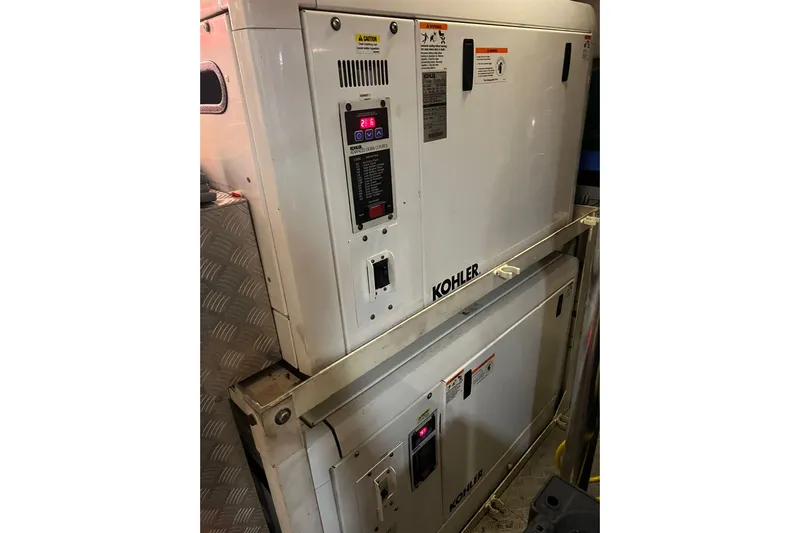  Yacht Photos Pics Kohler generators in Azimut 80 yacht engine room, 2015 model.