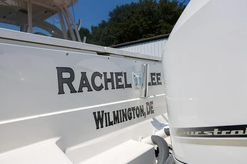  Yacht Photos Pics 2021 Pursuit OS 325 Offshore boat with Wilmington, DE registration.