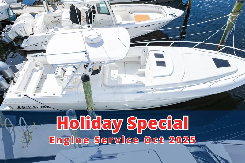  Yacht Photos Pics 2003 Intrepid 370 Cuddy boat with holiday special engine service offer for October 2025.