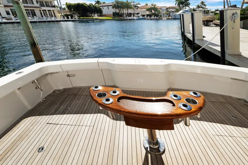Lysea Lu Yacht Photos Pics Cockpit view from mezzanine seating