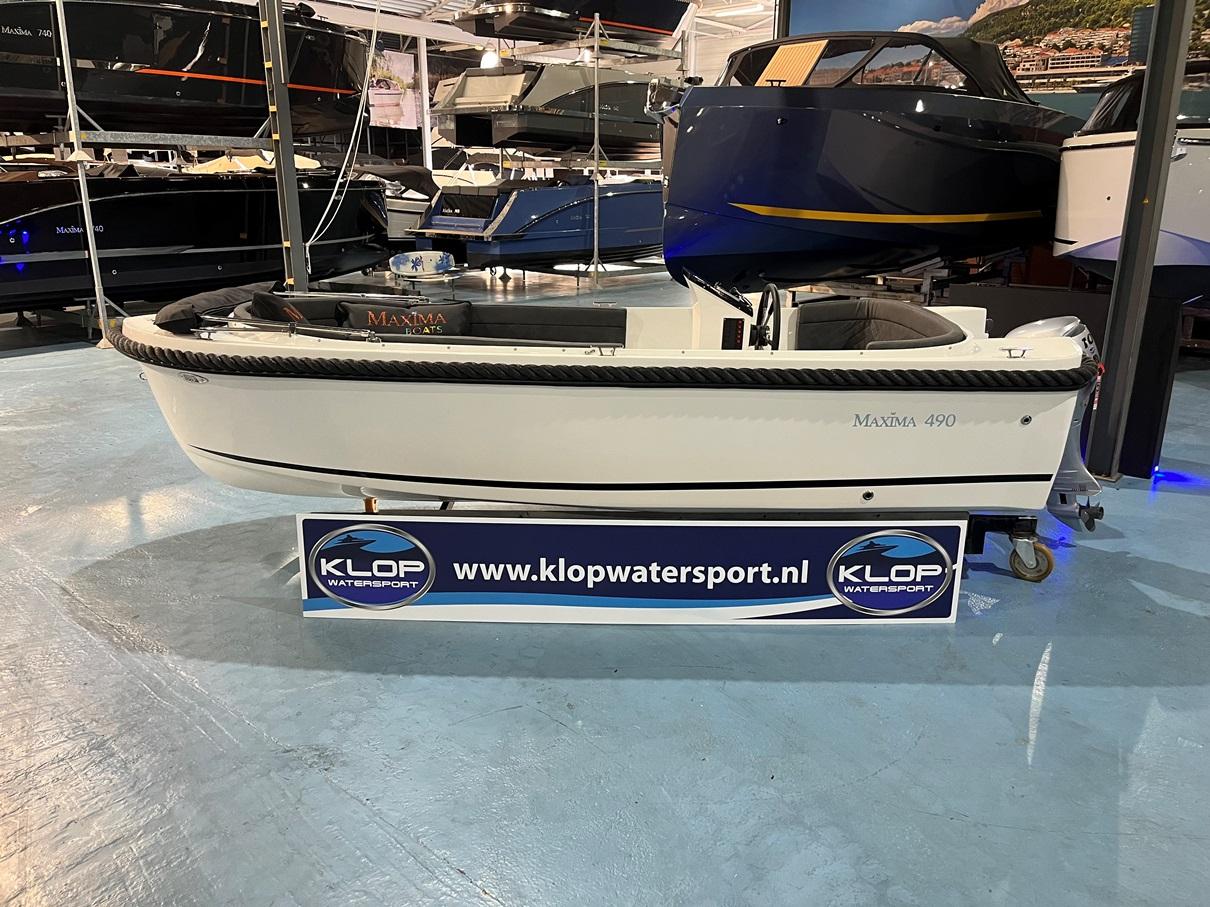 Maxima Maxima 490 wit met Honda 10 pk overjarig model! Nieuw iNautia