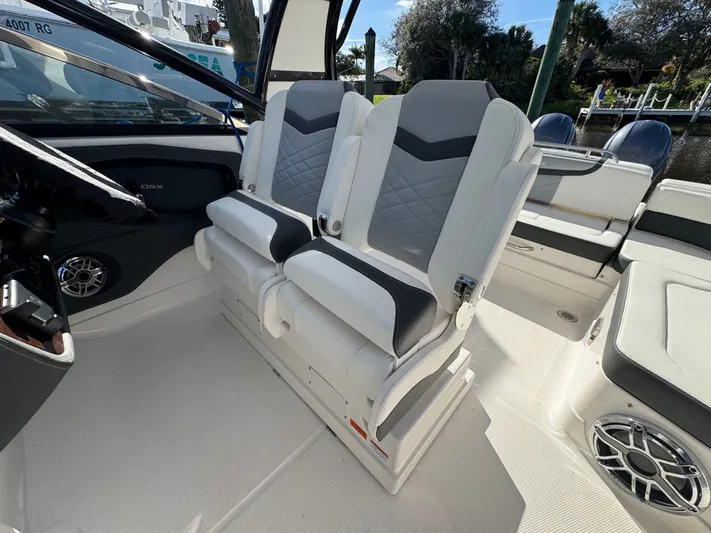  Yacht Photos Pics Interior of 2023 Chaparral 280 OSX with luxurious seating.