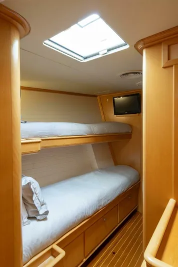 Catalina Yacht Photos Pics Cozy cabin with bunk beds in 2001 Vitters Aft Cockpit yacht.