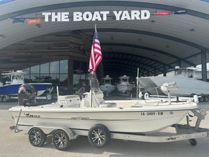 2021 Mako Pro Skiff 19 CC boat on trailer at The Boat Yard dealership.
