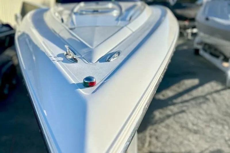  Yacht Photos Pics 2005 Cobalt 343 boat bow, sleek design, close-up view, outdoor setting.