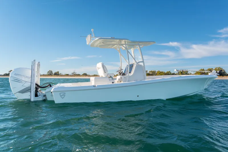  Yacht Photos Pics 2020 BARKER 26 boat on water, clear sky, side view.