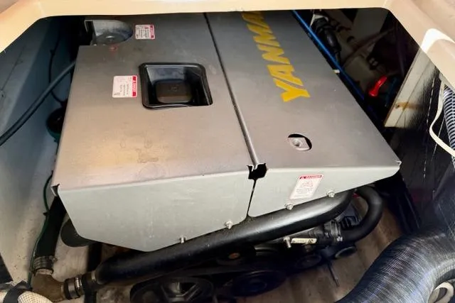  Yacht Photos Pics Engine compartment of a 2012 Ranger Tugs R-29 with Yanmar engine.