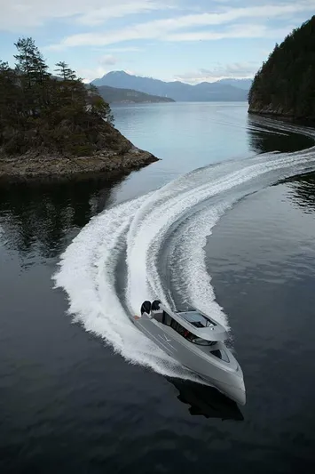  Yacht Photos Pics 2019 Jasper Marine Freedom 28 cruising in scenic coastal waters.