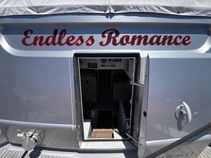 Endless Romance Yacht Photos Pics Astondoa 95GLX yacht "Endless Romance" entrance, 2001 model, open door view.