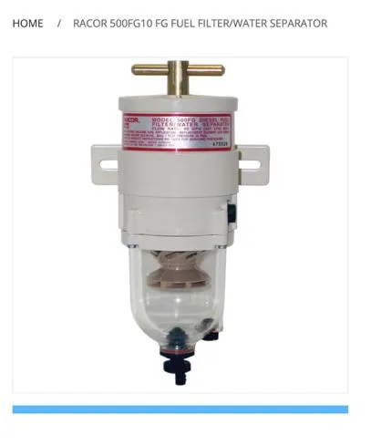  Yacht Photos Pics Racor 500FG10 fuel filter/water separator for Beneteau Oceanis Clipper 393, 2006 model.